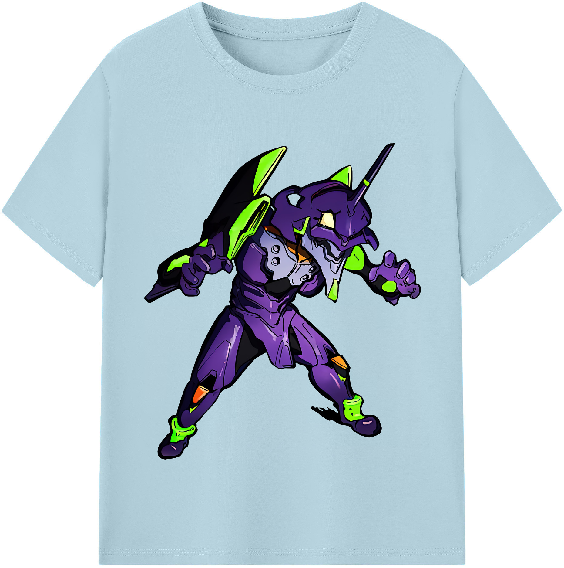 （画像用） EVA 新世紀エヴァンゲリオン 綿100％半袖Tシャツ（フロントプリント）